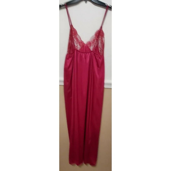 VTG Fuchsia Pink Maxi Gown & Sheer Robe - Picture 8 of 12